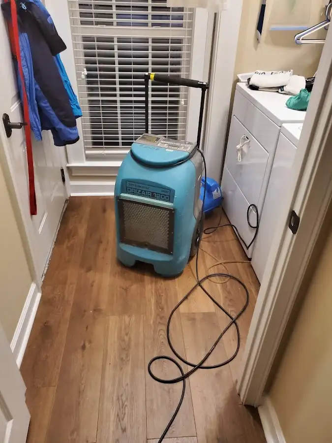 Commercial dehumidifier deployed for Flood Damage Cleanup in Campbell