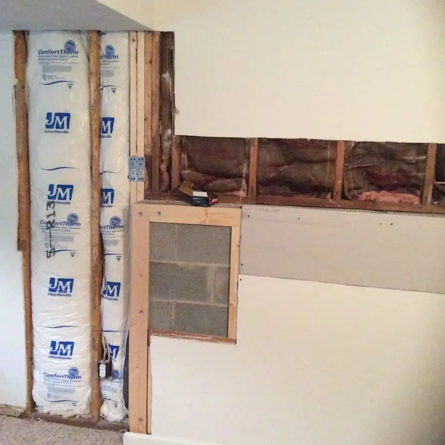 Wall insulation replacement during Structural Drying in Campbell